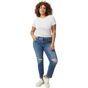Torrid Perfect Boyfriend Mid-Rise Jeans Memory Lane - Size 24W Regular
